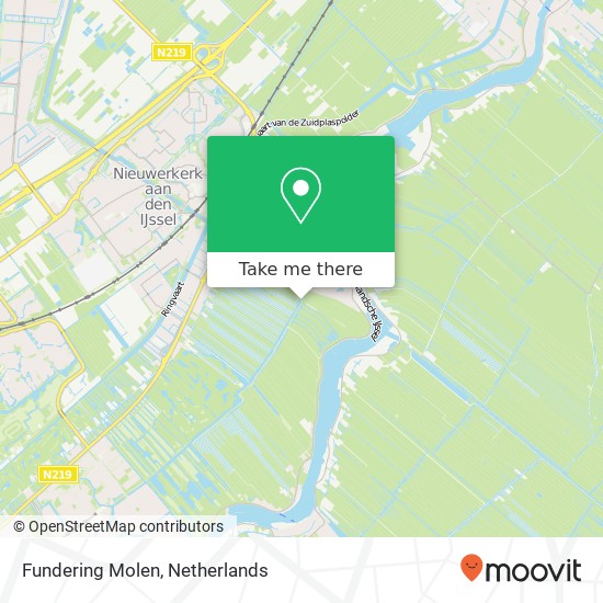 Fundering Molen map