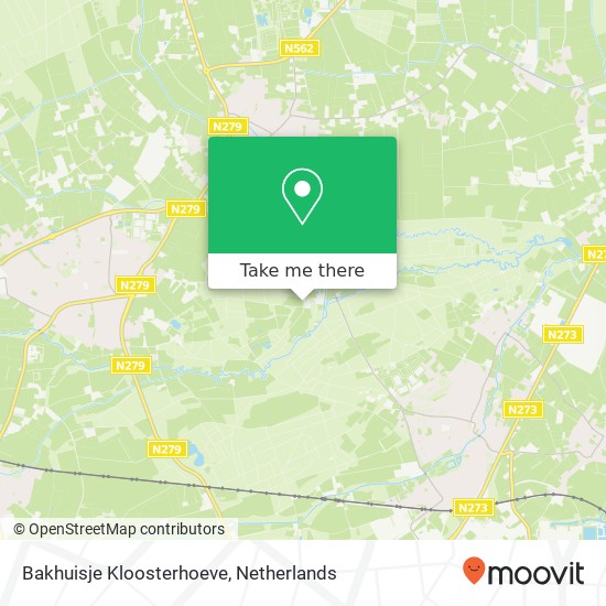 Bakhuisje Kloosterhoeve Karte