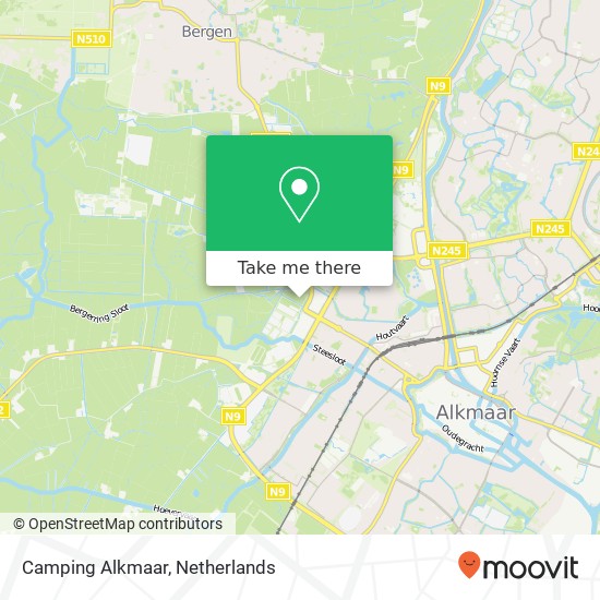 Camping Alkmaar map