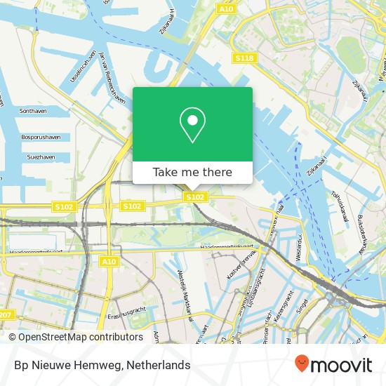 Bp Nieuwe Hemweg map