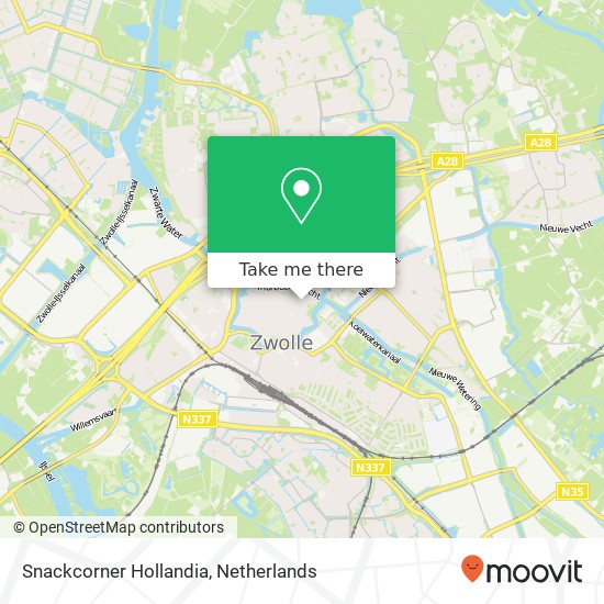 Snackcorner Hollandia map