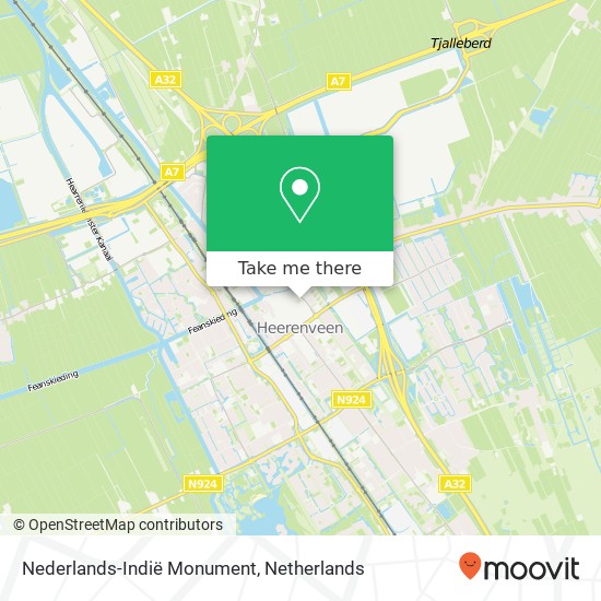 Nederlands-Indië Monument map