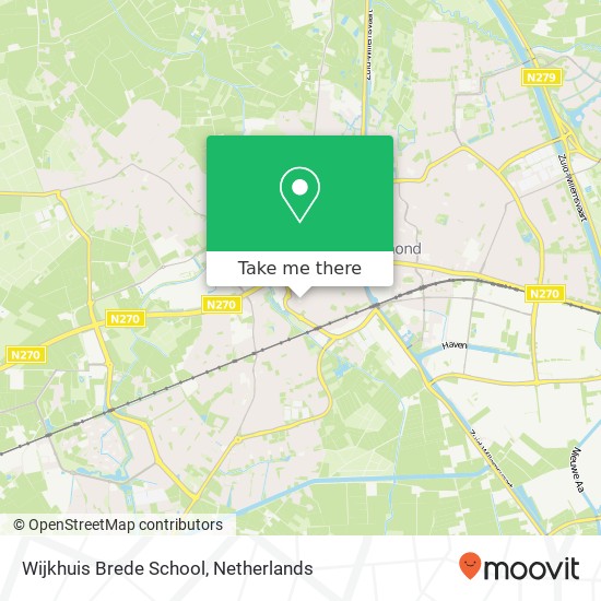 Wijkhuis Brede School map