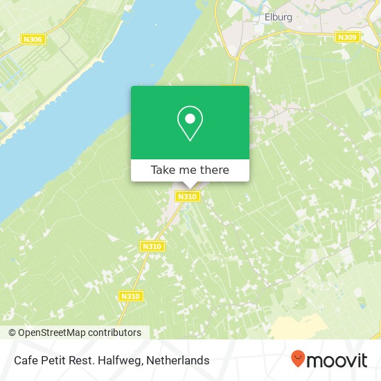 Cafe Petit Rest. Halfweg map