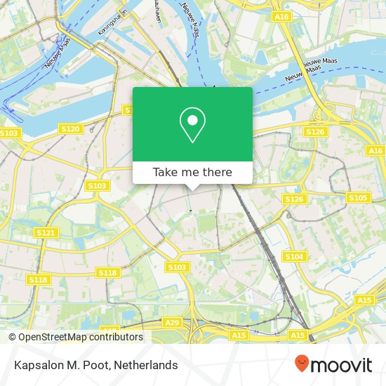 Kapsalon M. Poot map