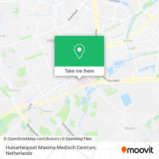 Huisartenpost Maxima Medisch Centrum map