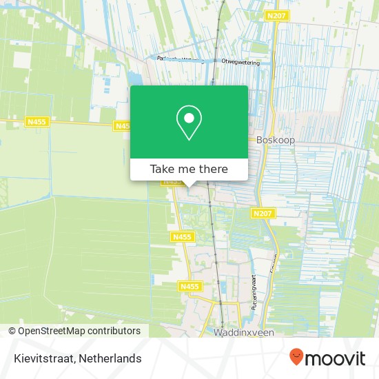 Kievitstraat map