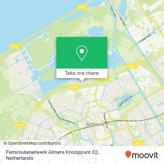 Fietsroutenetwerk Almere Knooppunt 02 map