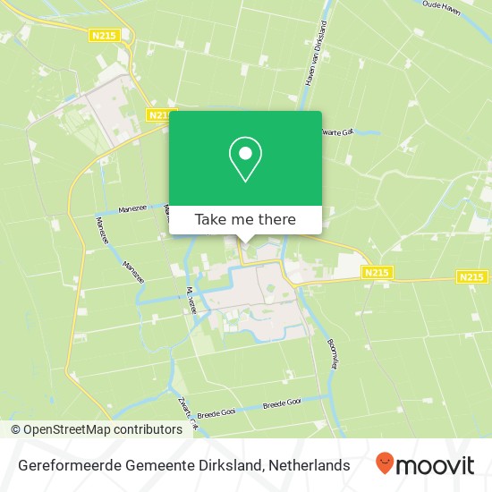 Gereformeerde Gemeente Dirksland Karte