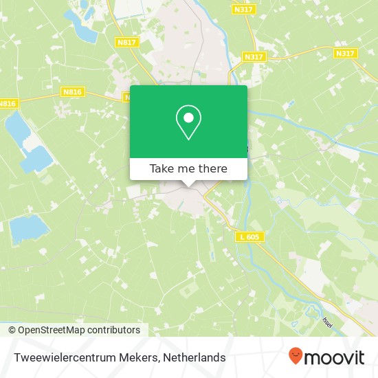 Tweewielercentrum Mekers map