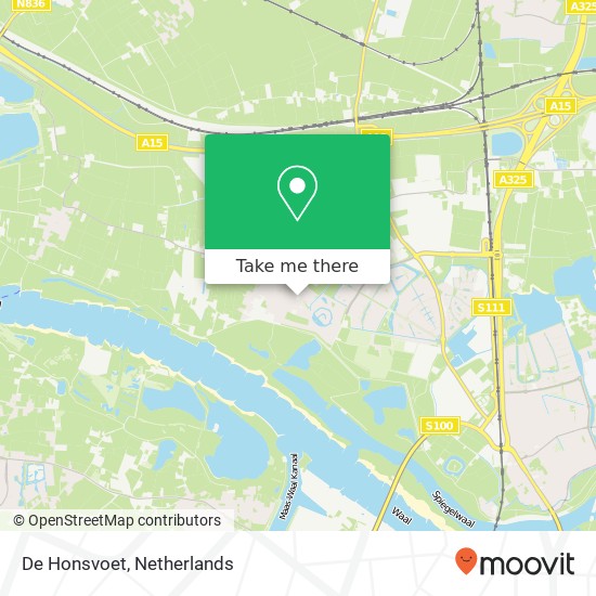 De Honsvoet map