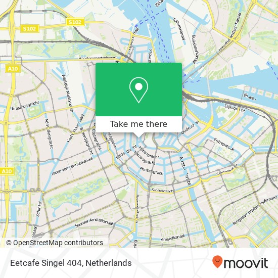 Eetcafe Singel 404 map