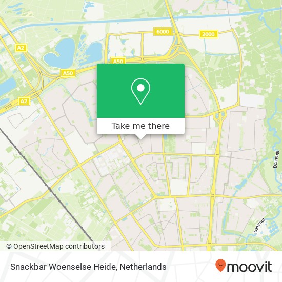 Snackbar Woenselse Heide map