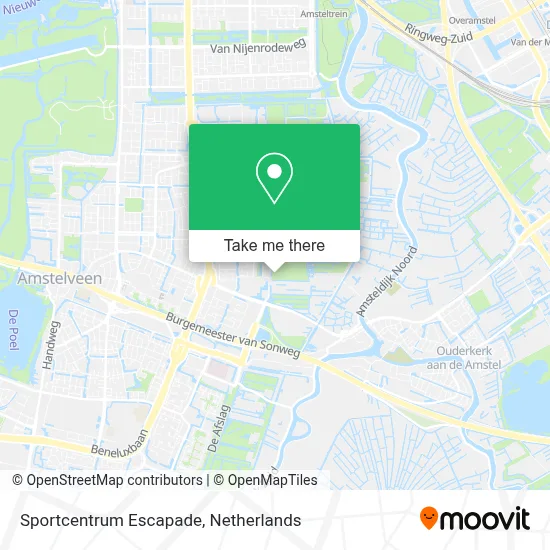 Sportcentrum Escapade map