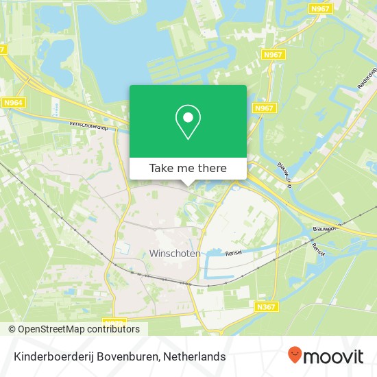 Kinderboerderij Bovenburen map