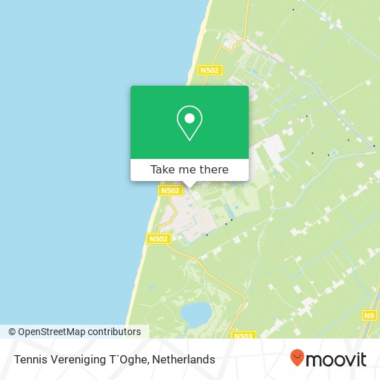 Tennis Vereniging T´Oghe map