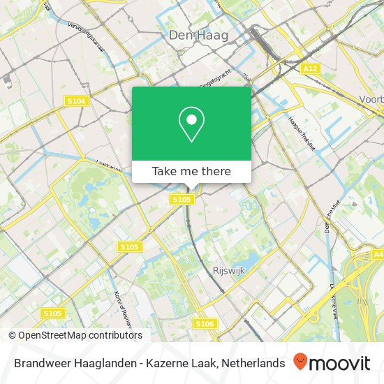 Brandweer Haaglanden - Kazerne Laak map