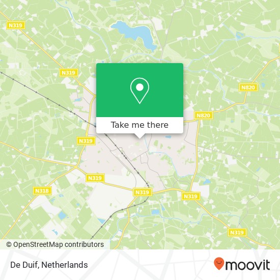 De Duif map