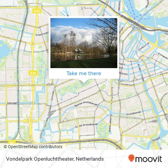 Vondelpark Openluchttheater map