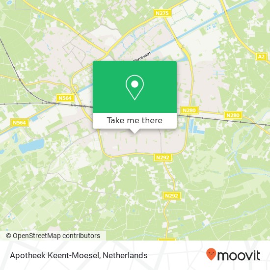 Apotheek Keent-Moesel map