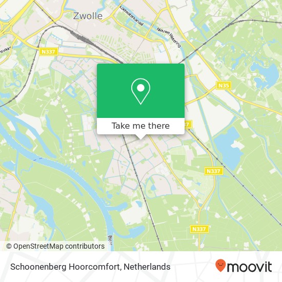 Schoonenberg Hoorcomfort map