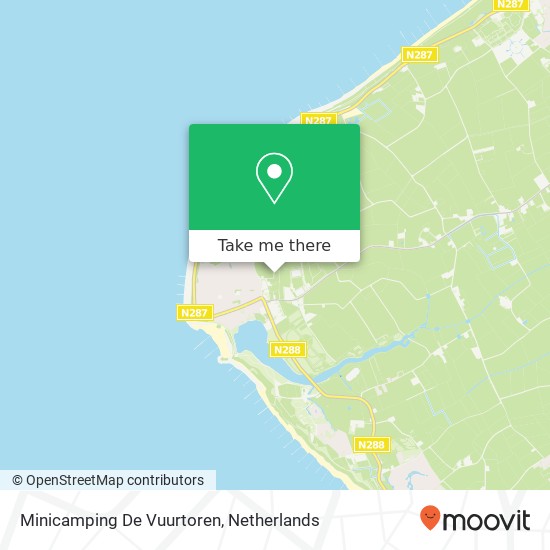 Minicamping De Vuurtoren map
