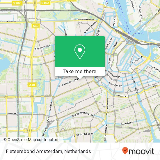 Fietsersbond Amsterdam map