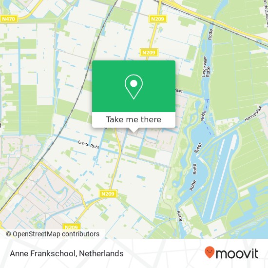 Anne Frankschool map