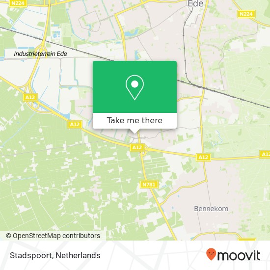 Stadspoort map