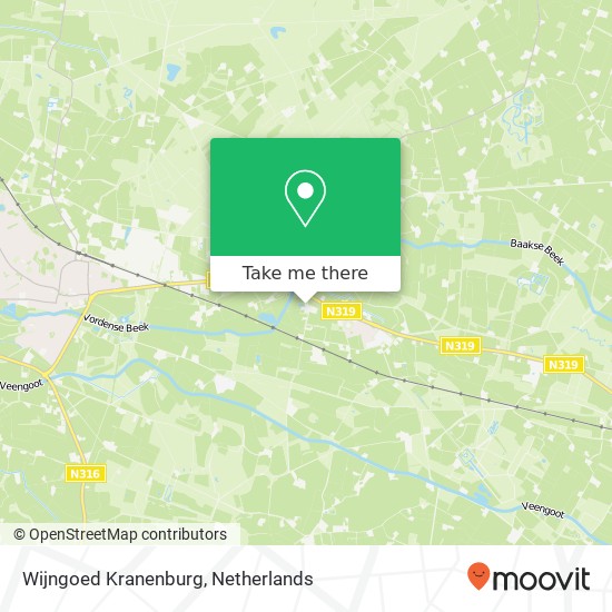 Wijngoed Kranenburg Karte