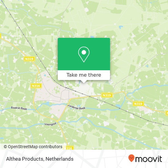 Althea Products map