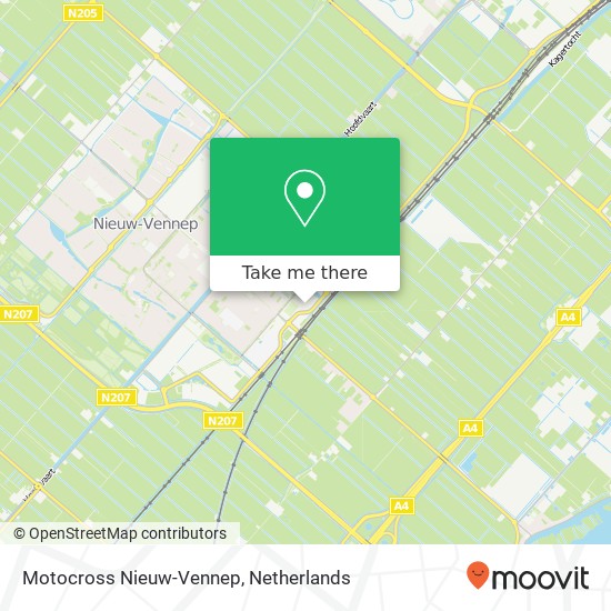 Motocross Nieuw-Vennep map