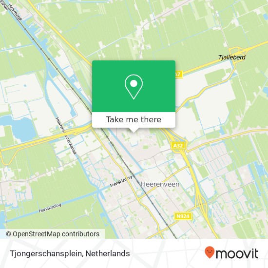 Tjongerschansplein map