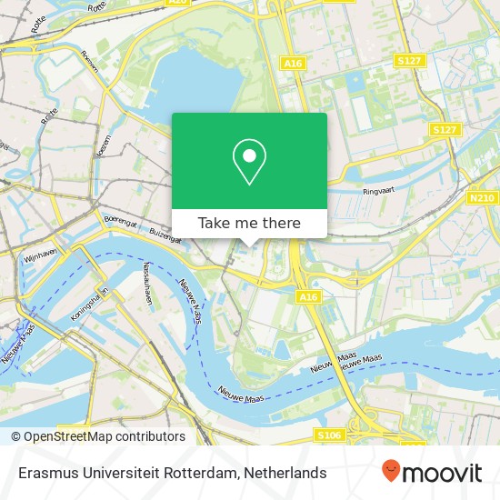 Erasmus Universiteit Rotterdam Karte