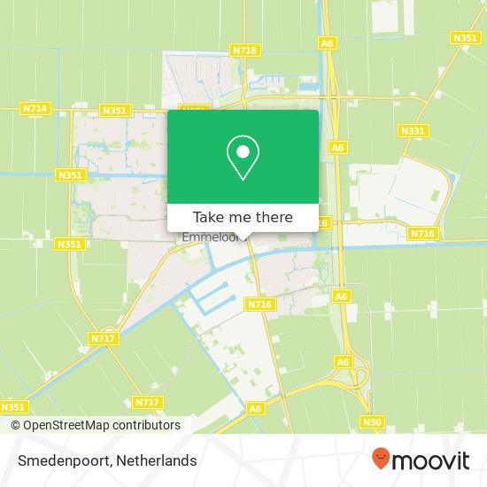 Smedenpoort map