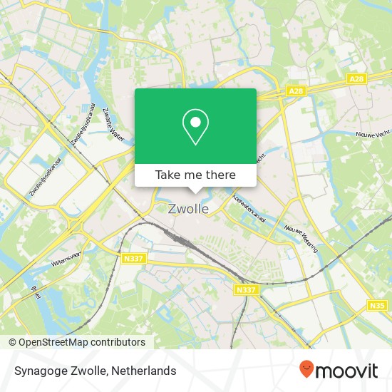 Synagoge Zwolle map