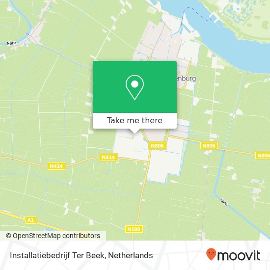 Installatiebedrijf Ter Beek map