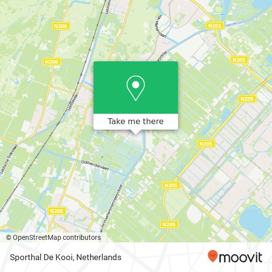 Sporthal De Kooi map