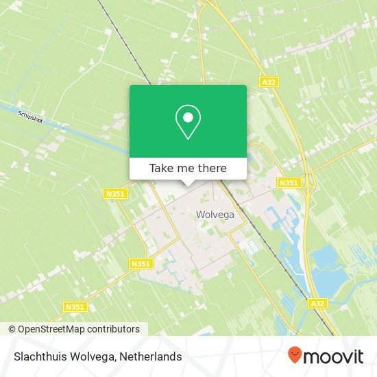 Slachthuis Wolvega map