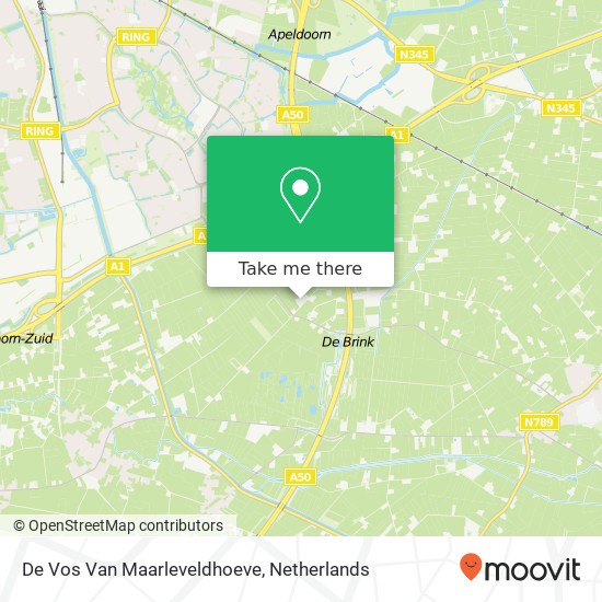 De Vos Van Maarleveldhoeve map