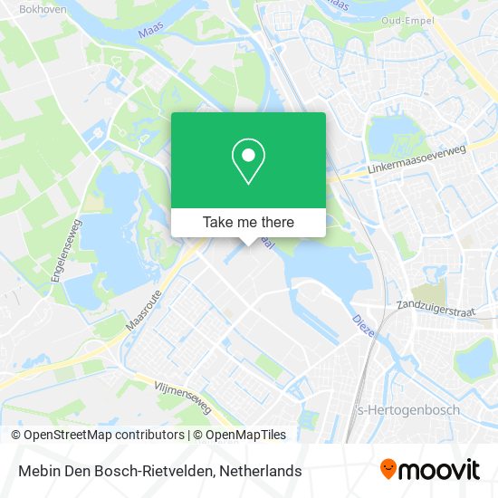 Mebin Den Bosch-Rietvelden map