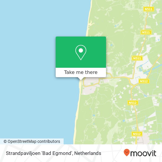 Strandpaviljoen 'Bad Egmond' map