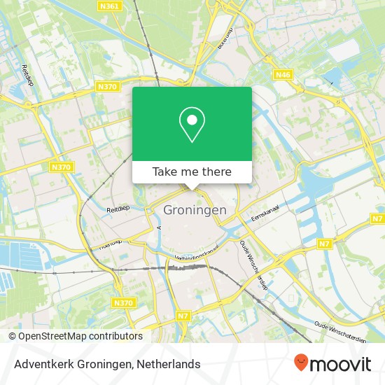 Adventkerk Groningen Karte