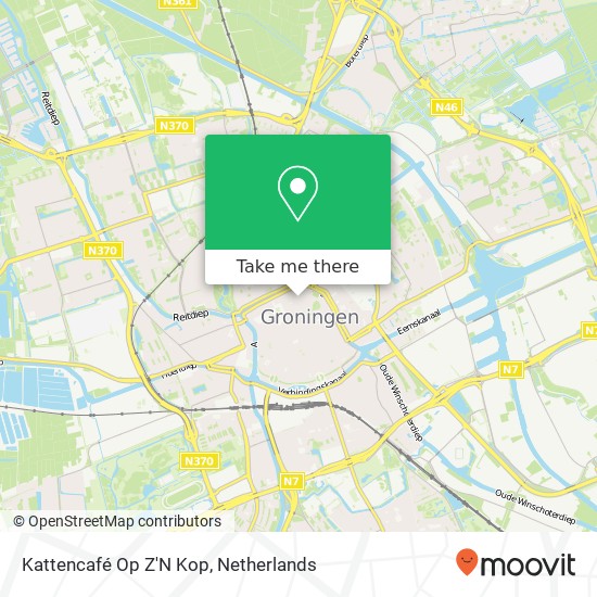 Kattencafé Op Z'N Kop map