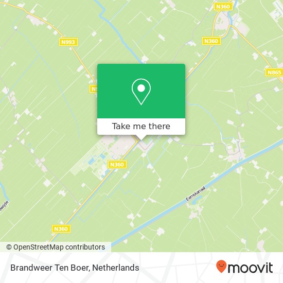 Brandweer Ten Boer map