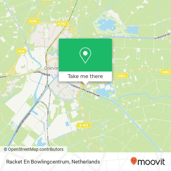 Racket En Bowlingcentrum map