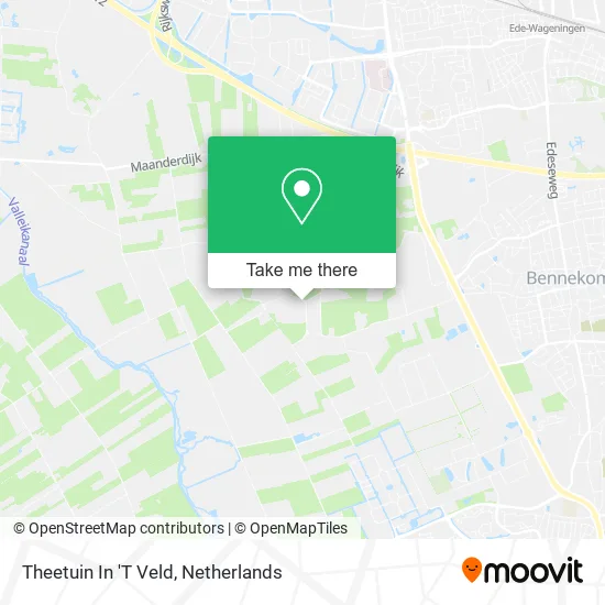 Theetuin In 'T Veld map