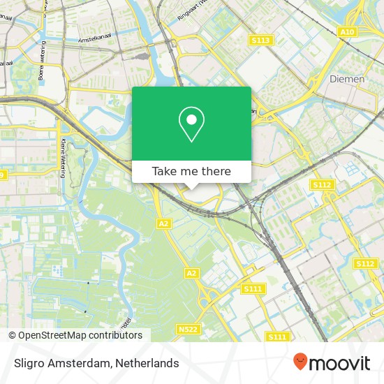 Sligro Amsterdam map