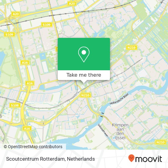 Scoutcentrum Rotterdam map