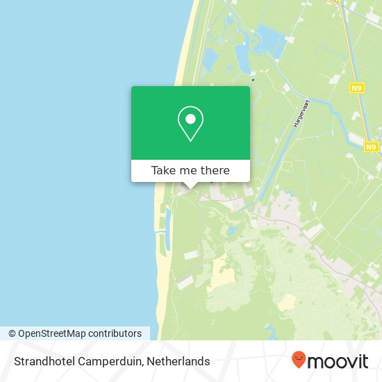 Strandhotel Camperduin map